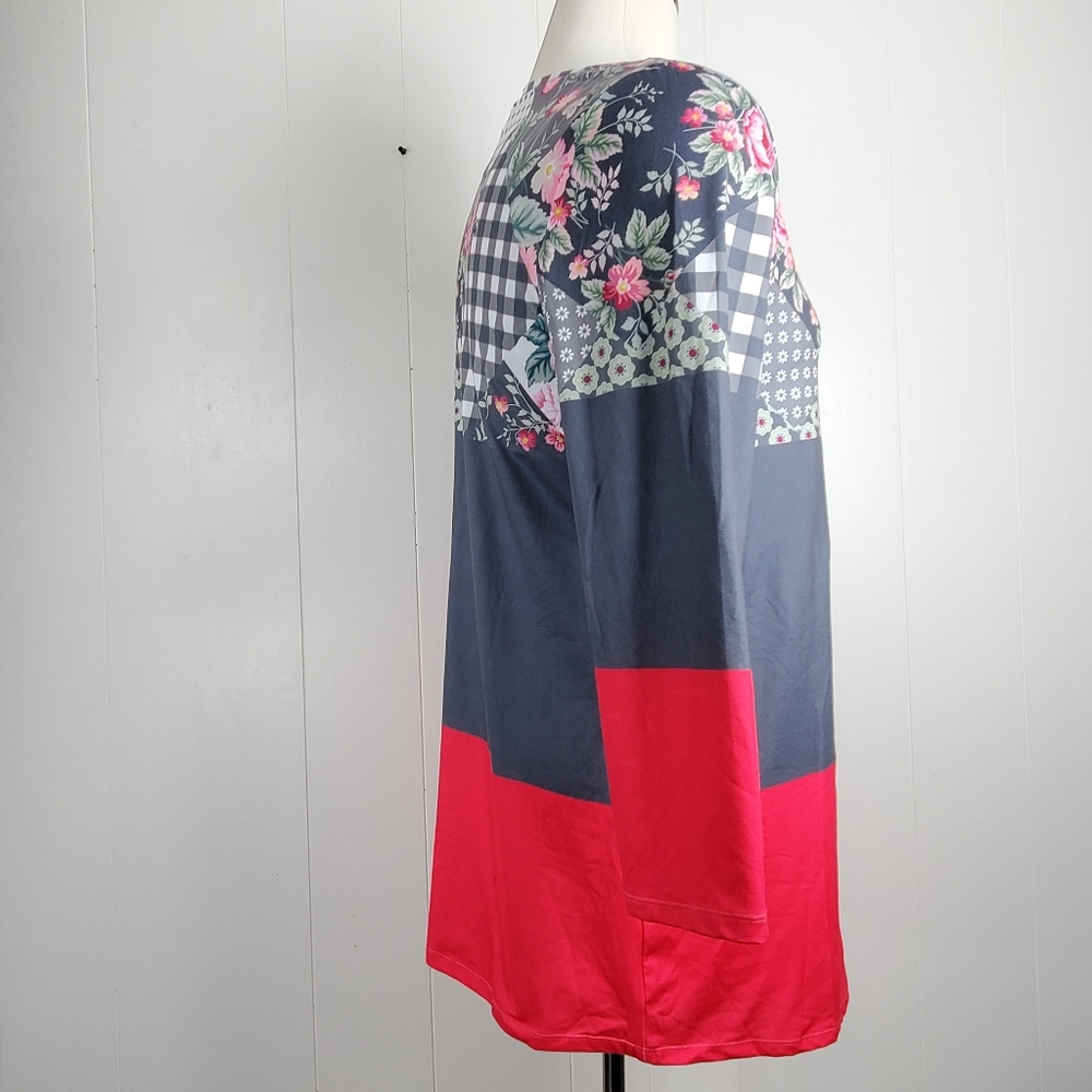 NWT Nanu 3/4 sleeve tunic shirt - Picture 7 of 13